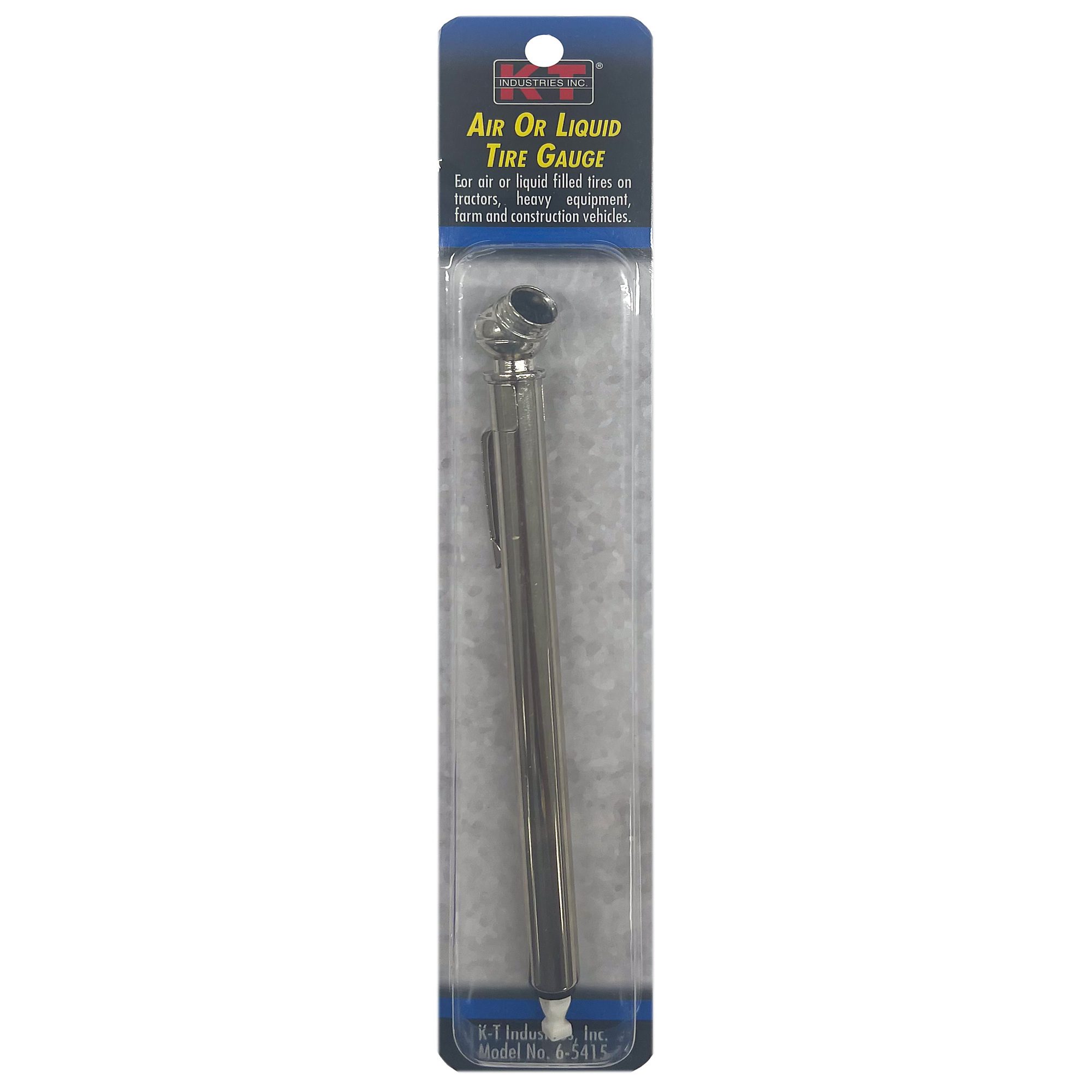 K-T Industries Air or Liquid Tire Gauge — 5-45 PSI, Model# 6-5415